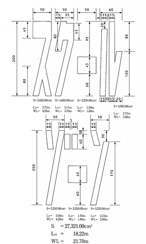 スクールゾーン路面標示規格図